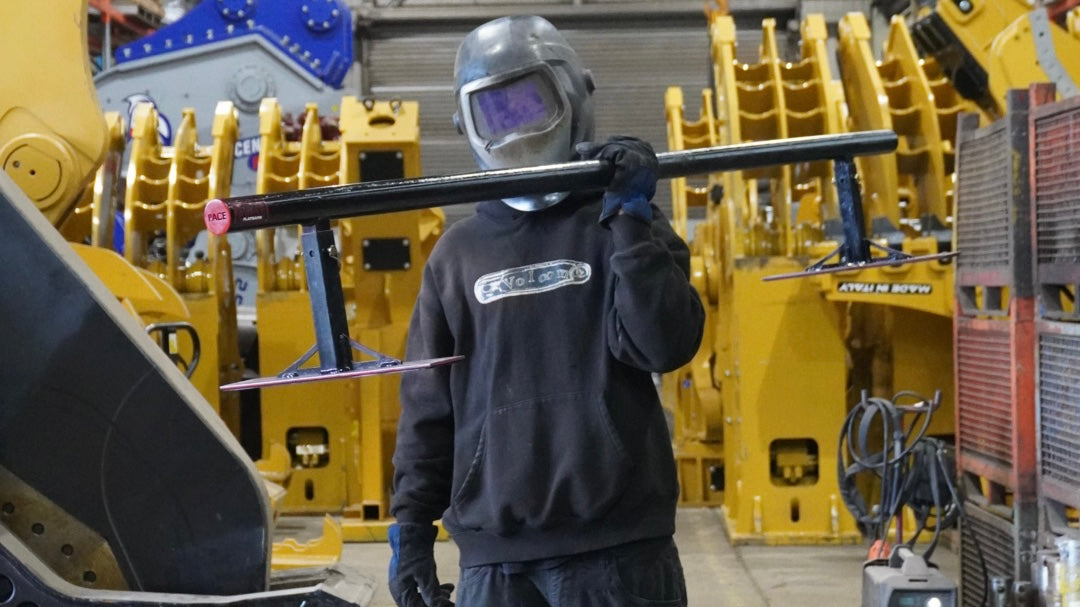 Load video: a video of me creating a flat bar that includes welding cutting steel and drilling